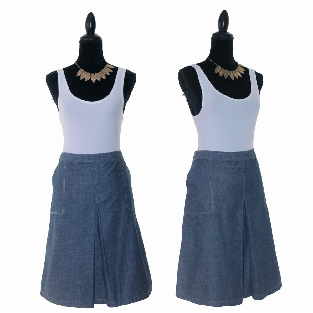 NWOT Eddie Bauer A-Line Denim Skirt